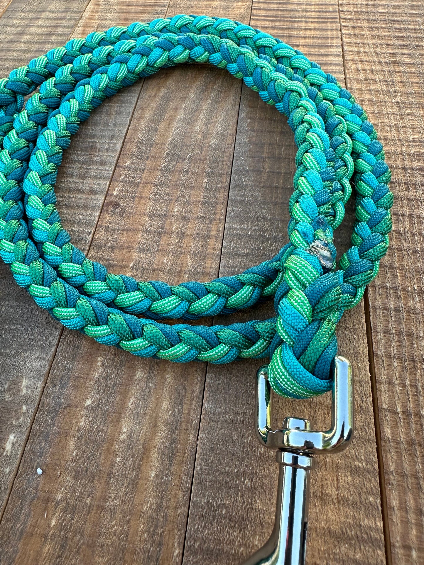 Alligator Paracord dog leash, 5 ft dog leash