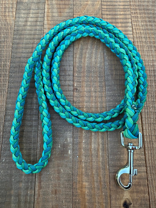 Alligator Paracord dog leash, 5 ft dog leash